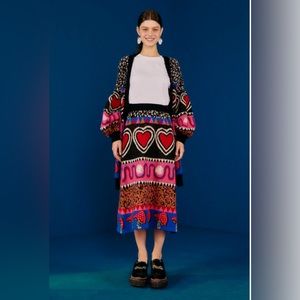 NWT FARM RIO GRAPHIC ELEMENTS AINIKA SWEATER SKIRT IN GRAPHIC ELEMENTS